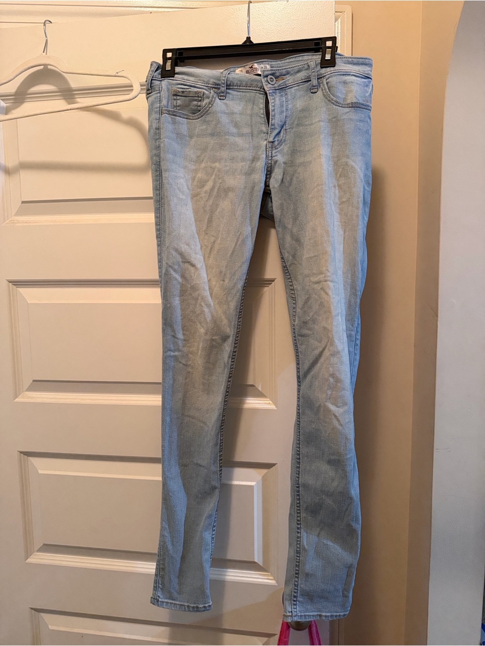 Hollister Light Wash Denim Shorts - Pale Blue